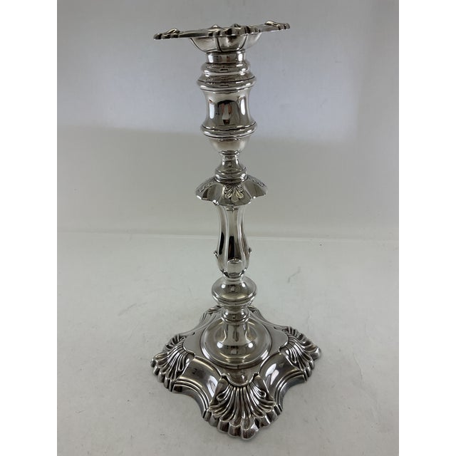 Exquisite & Rare Silver Candlestick by James Dixon & Sons. For Sale - Image 18 of 18