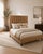 Elevate your bedroom with this stunning custom-designed queen bed frame, crafted for both comfort and elegance....