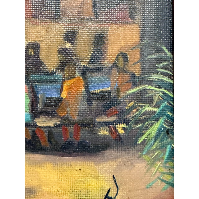 William Daniel Pfahl Pittsburgh Zoo Outdoor Cafe Oil on Canvas, Circa 2008 For Sale - Image 9 of 12