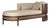 Brooks Chaise Longue by Wood Tailors Club For Sale