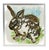Original watercolor painting of a rabbit by Elizabeth Berry. This charming piece brings warmth and character to any room....