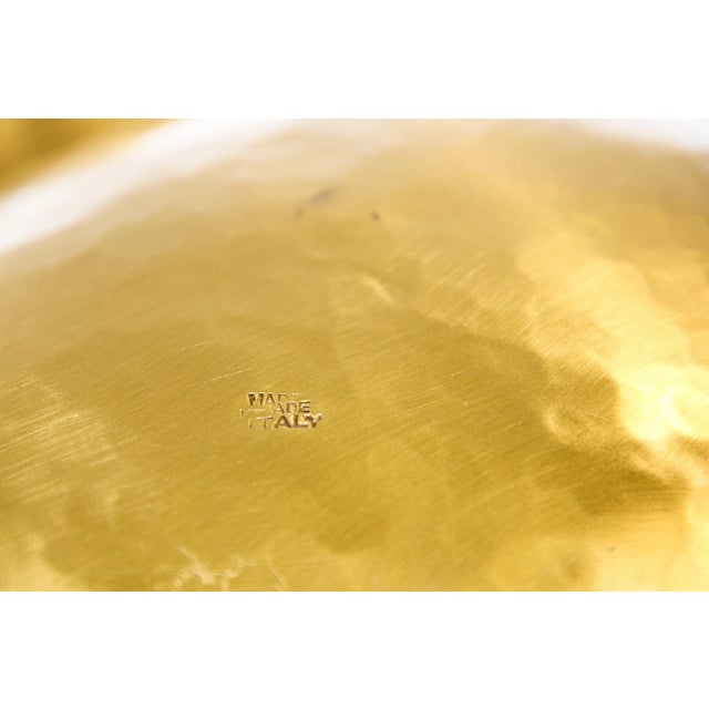 Brass Vintage Brass Bowl in the Shape of a Large Leaf, Italy, circa 1950 For Sale - Image 8 of 13