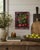 A wonderfully primitive apple still life with bold color, chunky texture, and an unapologetically handmade quality....