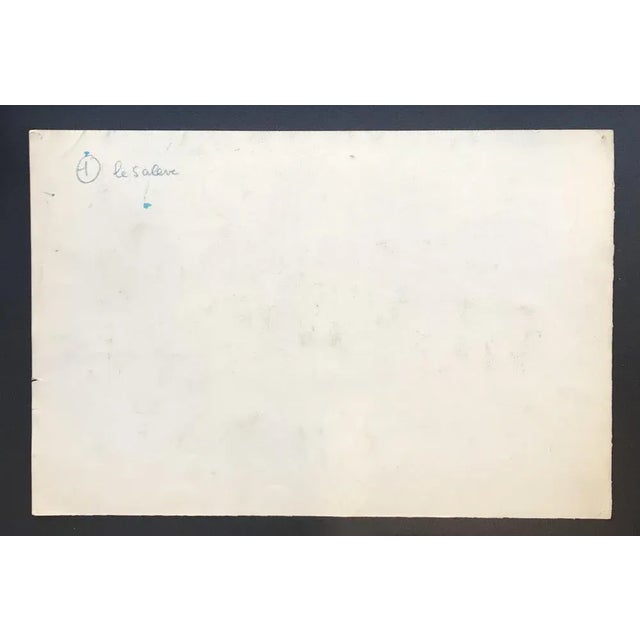 Paper Isaac Charles Goetz, Le Saève, 1939, Gouache on Paper For Sale - Image 7 of 8