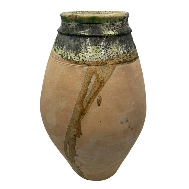 Vintage Turkish Terracotta Oil Jar For Sale - Image 4 of 6