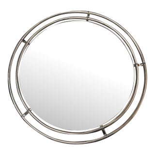 Ralph Lauren Home Tubular Bauhaus Wall Mirror 48” Diameter For Sale