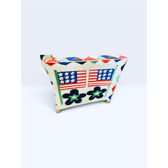 Tribal Vintage Nigerian Yoruba Style Hand-Beaded Armchair For Sale - Image 3 of 4