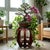 1990s Vintage Reddish Brown Oriental Barrel Shape Round Stool Side Table For Sale - Image 5 of 11