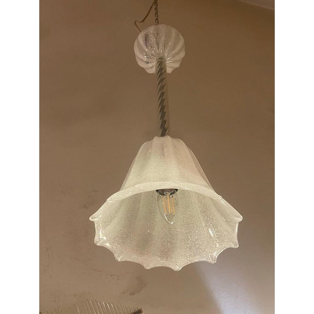Vintage Italian Pendant Light by Barovier & Toso, 1940 For Sale - Image 4 of 9
