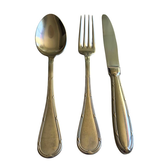 Mid-Century French Bistro Style Cutlery Service in Stainless Steel, 1950s, Set of 18 For Sale - Image 10 of 10