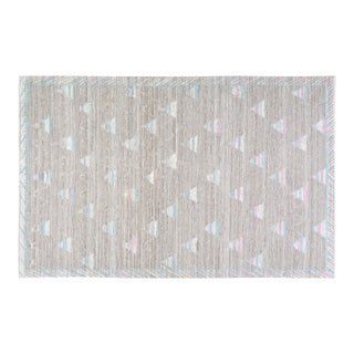 Moroccan Hi-Low Hand Knotted Wool Rug, 6'5"x10'1" For Sale