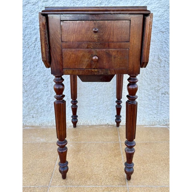 Wood Antique Pembroke Folding Table, 1890s For Sale - Image 7 of 12