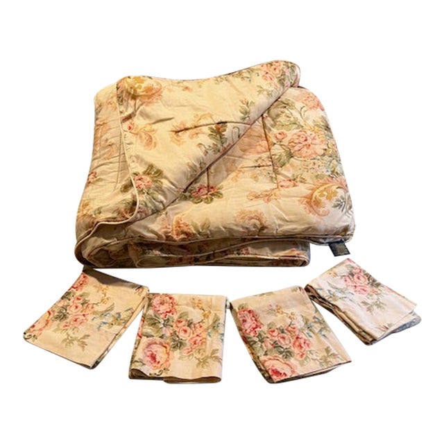 Ralph Lauren King Bedding Set - Comforter, Four (4) Pillowcases & Bedskirt For Sale