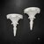 Bring striking architectural dimension to your walls with this spectacular pair of vintage mid-century Hollywood Regency...