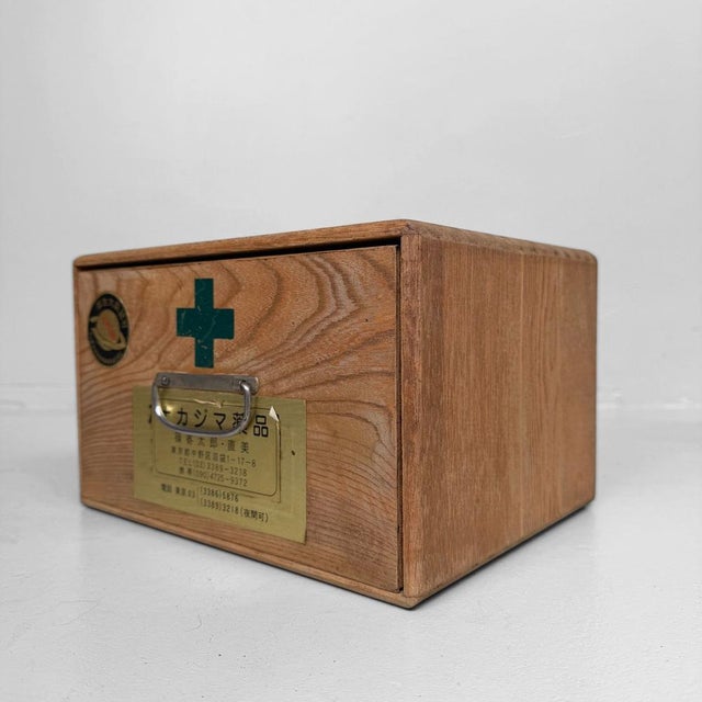 Vintage Japanese Medicine Cabinet or Desk Organizer, 1960s For Sale - Image 6 of 10