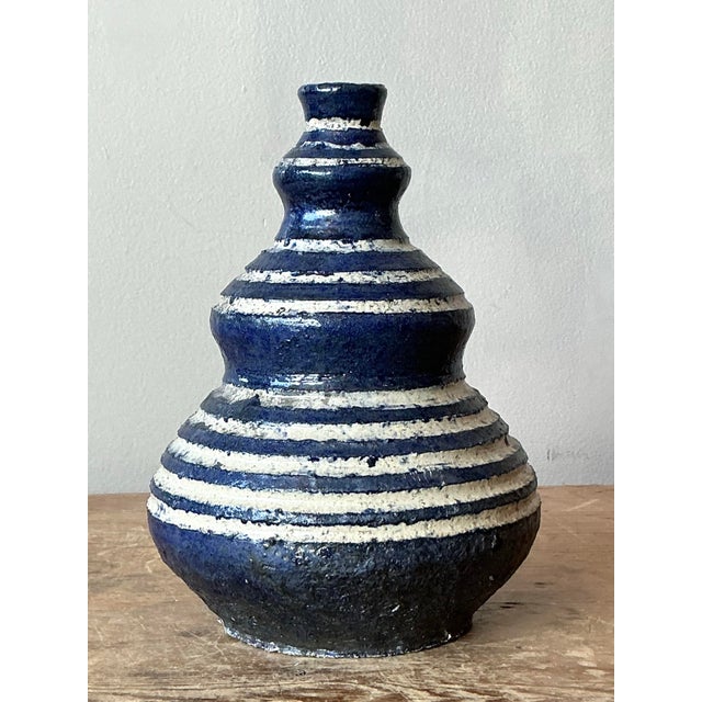 Vintage Boho Original Studio Pottery Base For Sale - Image 9 of 9