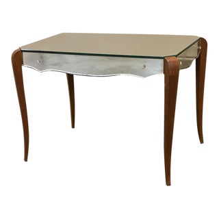 Mid-Century French Mirrored Coffee Table For Sale