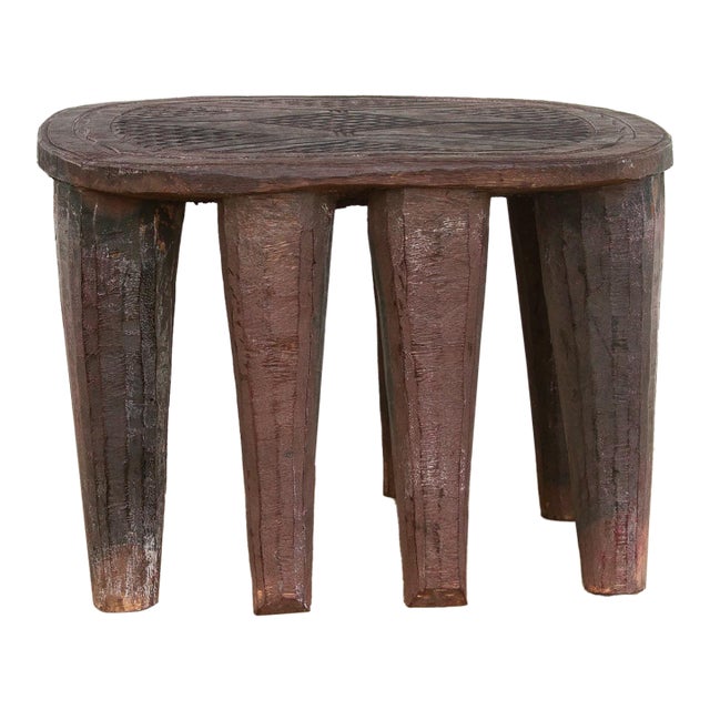 Small 8-Legged African Carved Stool For Sale