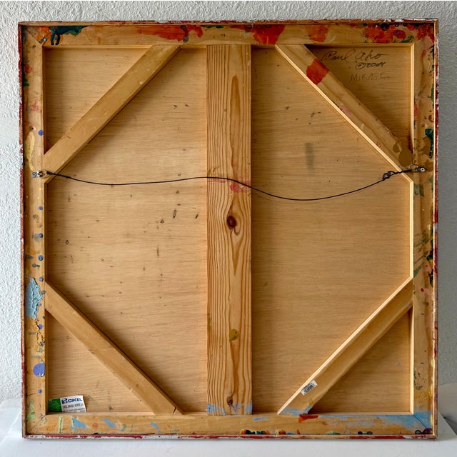 Blue Paul Aho, Large Modernist Painting Contemporary Abstract Art Paul Aho, Palm Beach, Florida, 2004 For Sale - Image 8 of 16