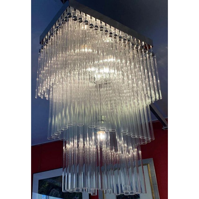 Glass Tube Ceiling Lamp, 1970s For Sale - Image 11 of 13