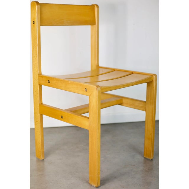 Vintage Wooden Side Chair by André Sornay, 1960s For Sale - Image 6 of 6