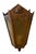 Metal Antique Copper Plated Hexagonal Wall Sconces For Sale - Image 7 of 9