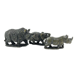 Early 20th Century 3 Shona Stone Animal Sculptures MATTER COLLECTION For Sale