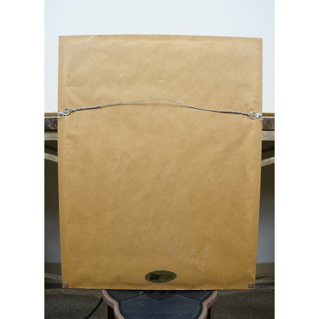 1897 Antique Pa German Fraktur Marriage Wedding Certificate 24" For Sale - Image 4 of 16