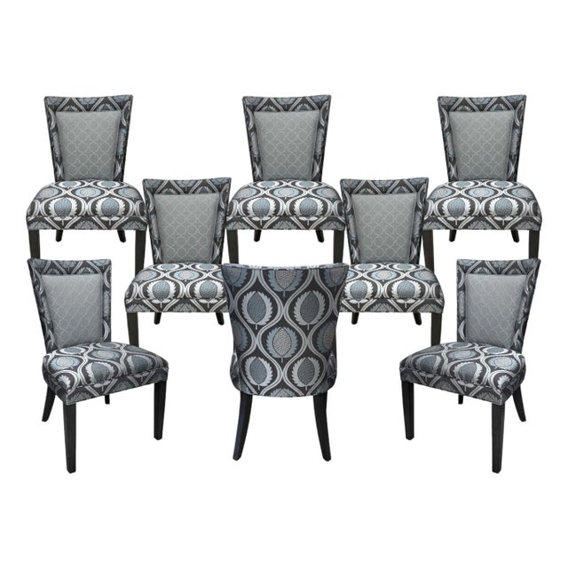 Contemporary Jessica Charles Colette Dining Chairs - Set of 8 For Sale