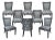 Contemporary Jessica Charles Colette Dining Chairs - Set of 8 For Sale