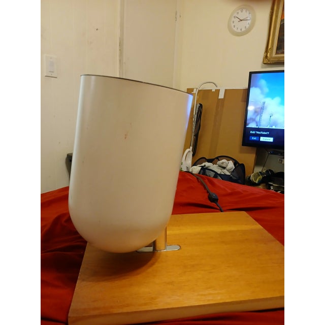 White Moving Sale Custom Made Minimalist Floor / Wall/ Spot Light For Sale - Image 8 of 11