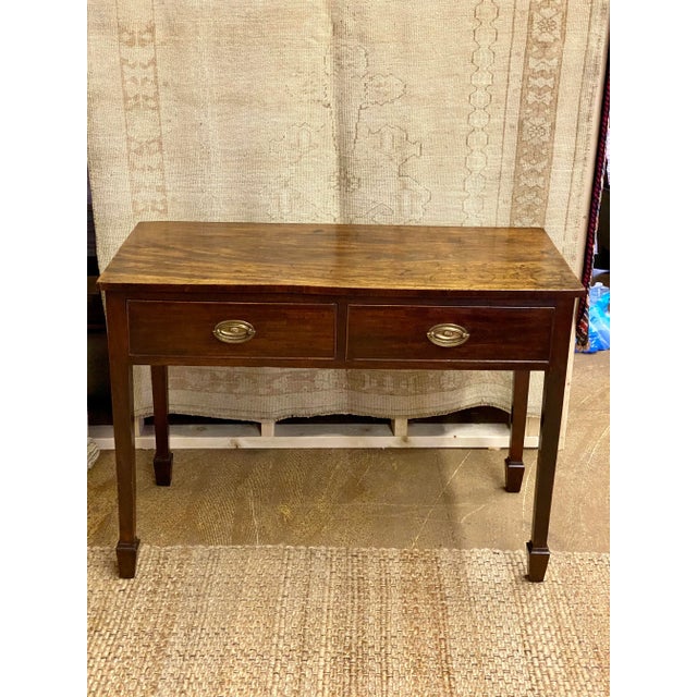 Circa 1820 English 2 Drawer Table For Sale - Image 13 of 13