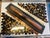 Bronze "Original Joan Weinberg (Macramates) Mixed Media Textile Art in Acrylic Box Case - 1980s". For Sale - Image 8 of 12