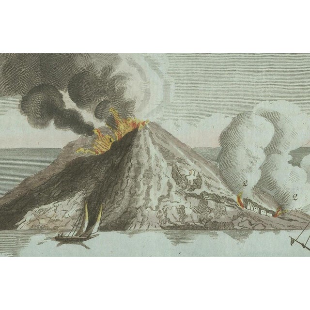Bertuch, Volcanic Eruptions and Ships, 1800, Engraving For Sale - Image 3 of 10