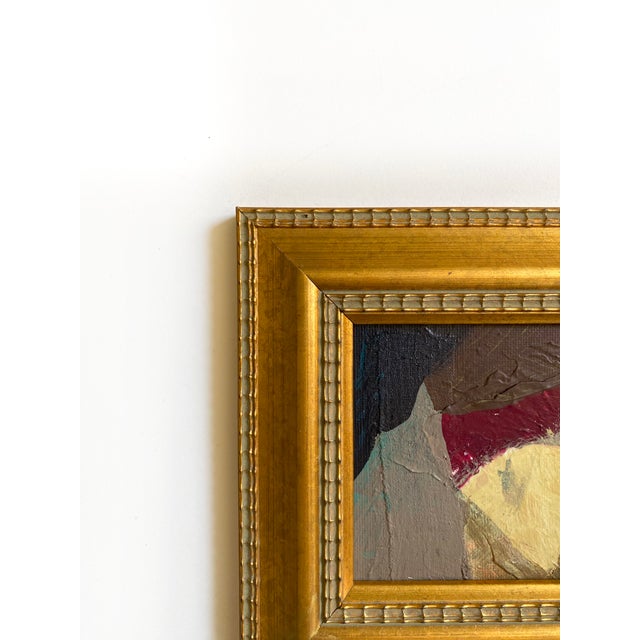 Abstract "Wall of Boulders" 2026 Framed Mini Painting by Jessalin Beutler For Sale - Image 3 of 3