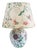 Large Hollywood Regency Floral Porcelain Table Lamp from Porcelaine de Paris, 1970 For Sale