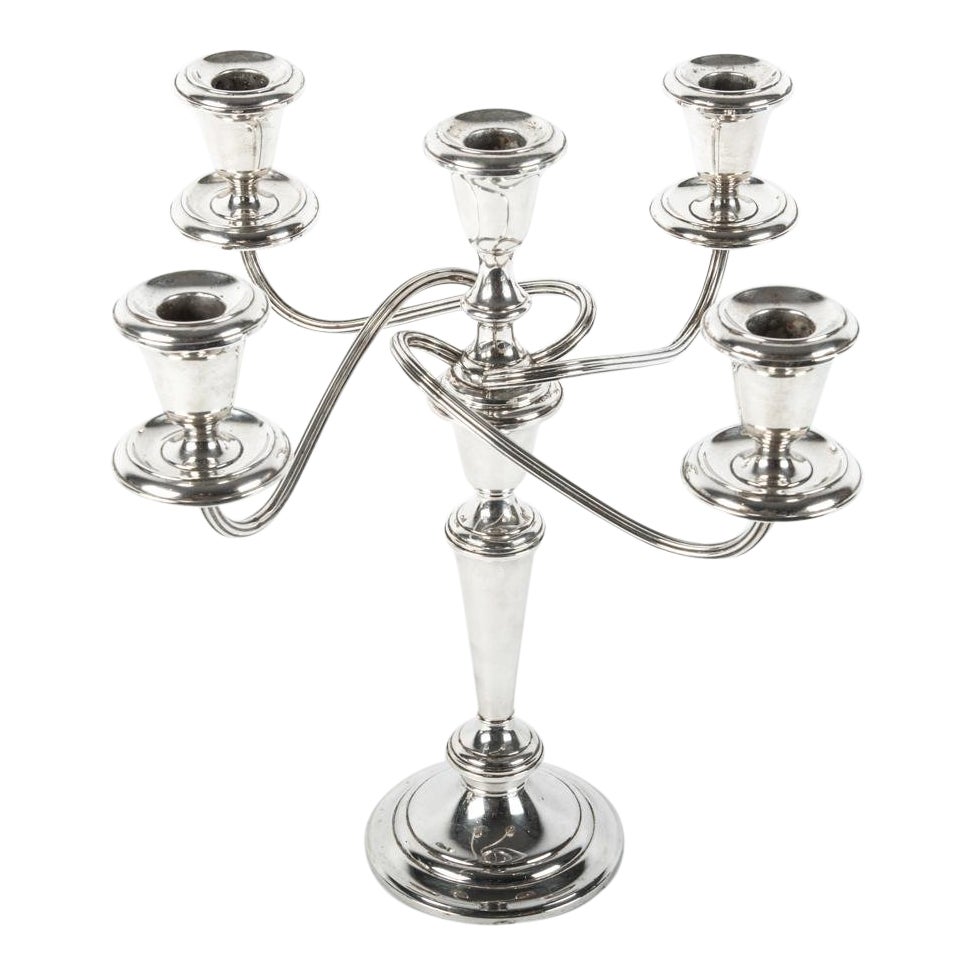 Sterling Silver Five Arms Candelabra Chairish