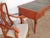Antique Baker 1950s French Red Chinoiserie Leather Top Writing Desk & Arm Chairs For Sale - Image 14 of 16