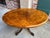 Antique English Center Breakfast Table Burl Walnut Tilt Top Inlaid Oval C1890 For Sale - Image 14 of 18