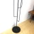 Wonderful mid-century fanciful floor standing coat rack with 4 painted wooden balls are the end of each hook. Eames era,...