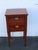 Early 1900s Flame Mahogany Inlay Nightstand Bedside Side End Table 6921 For Sale - Image 11 of 15