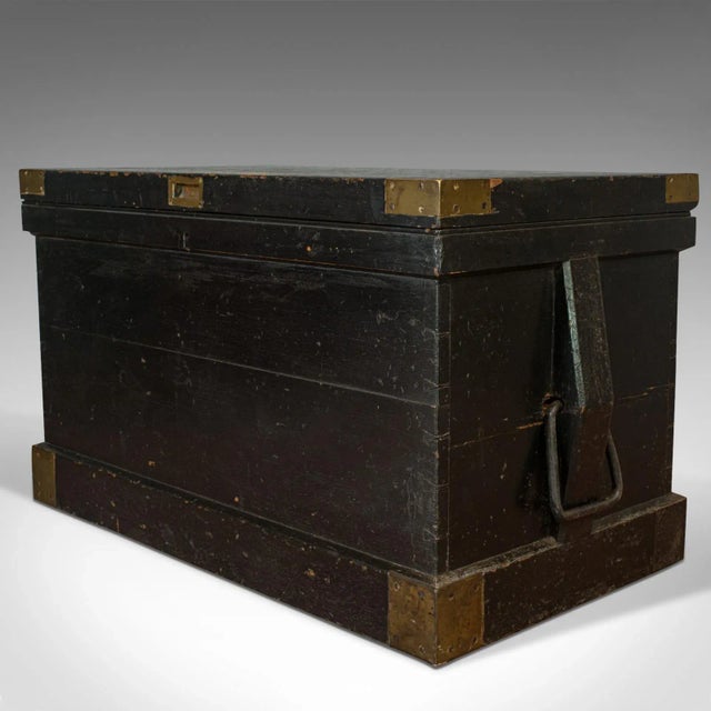 1880s Victorian Mahogany Master Shipwright's Chest For Sale - Image 6 of 13