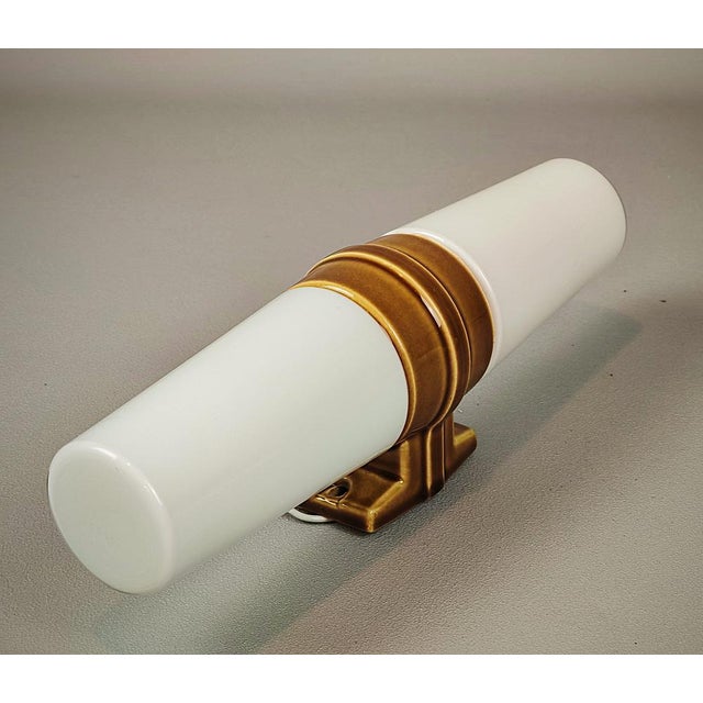 Porcelain Bathroom Wall Light by Sigvard Bernadotte for Ifo, 1950s For Sale - Image 4 of 9