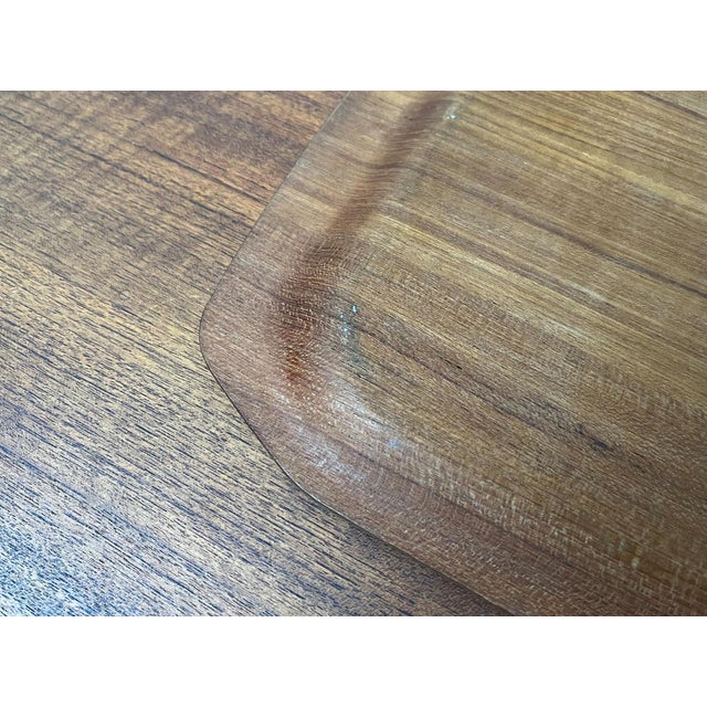 Mid-Century Scandinavian Teak Tray, 1960s For Sale - Image 9 of 14