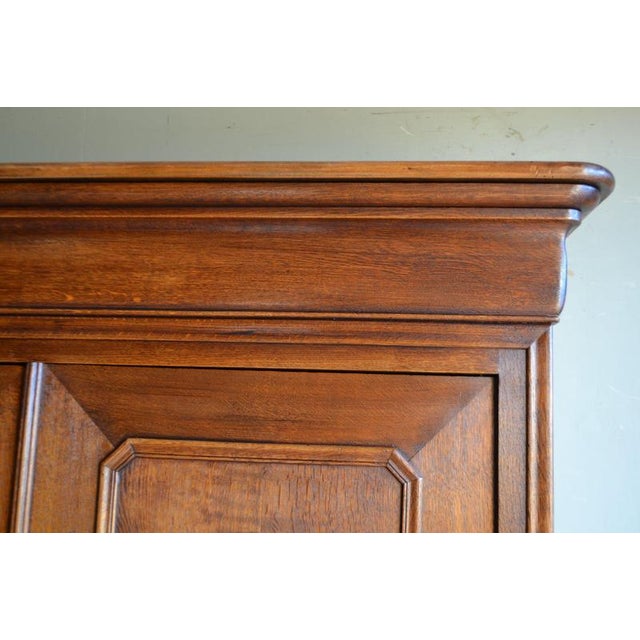 19th Century Antique French Oak Cabinet by Louis Philippe, 1850 For Sale - Image 5 of 10