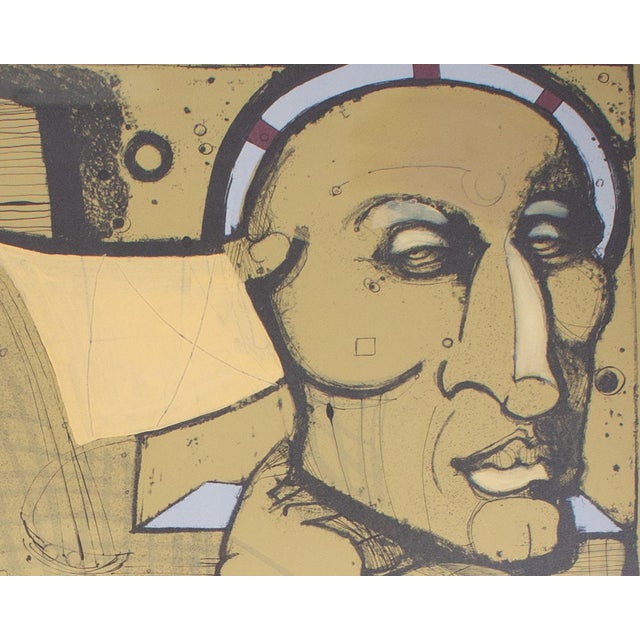 Contemporary Abstract Lithograph of a Figure by Slade Graves For Sale - Image 3 of 9