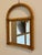 Vintage Petite Arched Rattan & Bamboo Wall Mirror For Sale - Image 10 of 12