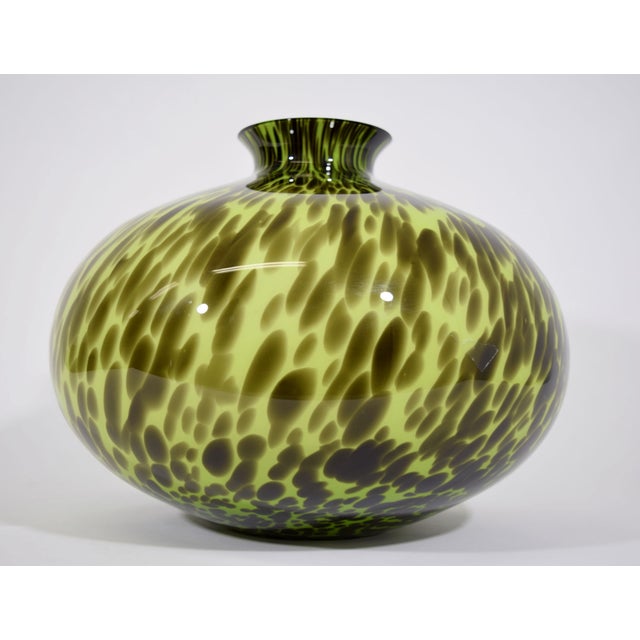 Mid-Century Modern Mid-Century Glass Vase For Sale - Image 3 of 4