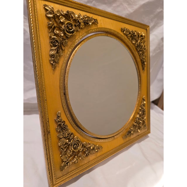 Beautiful Antique Vanity French Table Mirror with ornate gold gilt floral ornamentation. This was gifted to me by my MIL...