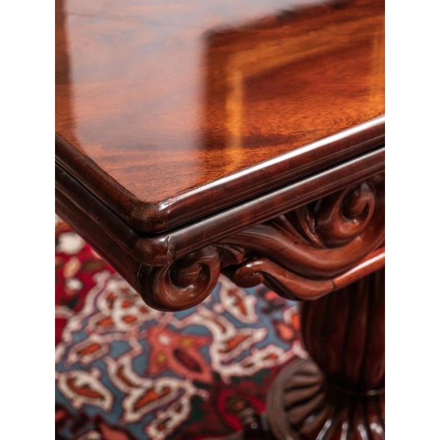 Antique Extendable Game Table For Sale - Image 4 of 10